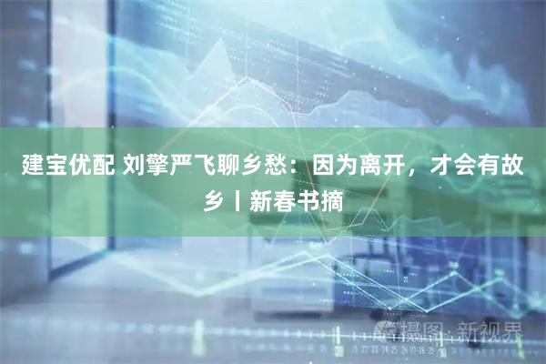 建宝优配 刘擎严飞聊乡愁：因为离开，才会有故乡丨新春书摘