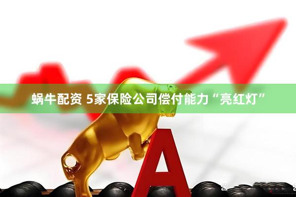 蜗牛配资 5家保险公司偿付能力“亮红灯”