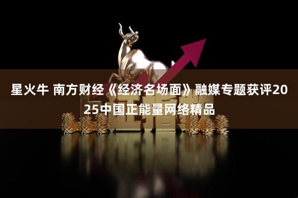星火牛 南方财经《经济名场面》融媒专题获评2025中国正能量网络精品